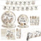 Decoration Anniversaire Wizard, Wizard Assiette Jetable Anniversaire, 82 Pièces Vaisselle Jetable Anniversaire pour Deco Anniversaire Wizard
