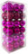 36PCS 6CM Rose Red Shatterproof Christmas Balls Hanging Ornaments for Home Xmas Party