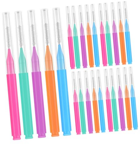 GLEAVI 50stücke Interdentalbürste Für Reinigung Pinsel Zahnseide Mundhygiene Reisenutzen Komfortable Anwendung