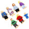 DIKACA Puppen Families Figuren 7 Teiliges Holzpuppen Set Für Bewegliche Puppenfiguren Für Rollenspiele Puppenfamilie Aus Ideales Für Kreatives Und Rollenspiel Für Goki Puppenhaus
