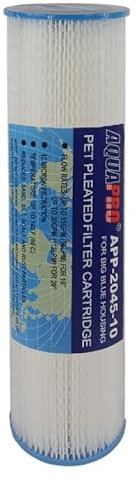 Filtro 20 pollici Pieghettato Aquapro Big Blue 10 Micron
