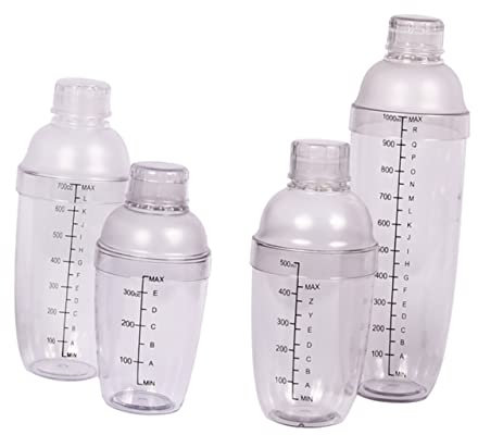 BRIGHTFUFU Juego De Coctelería De 4 Piezas Coctelera De Mano Con Rociador De Bar Antideslizante