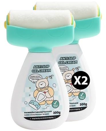 Antideslizante ducha, Bañera y Piscina | Mejorado spray antideslizante ducha pintura antideslizante suelo exterior |Invisible, efectivo y Seguro|Niños, Mayores y Embarazadas| Anti slip spray (2ud)