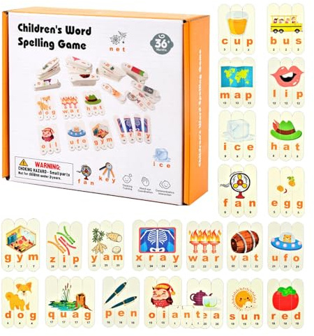 Alphabetisierungsspiele | Lernspiele Rechtschreibung Wörter | Interaktives Alphabet Puzzle Lernen Vorschulpraxis pädagogisch Unterricht