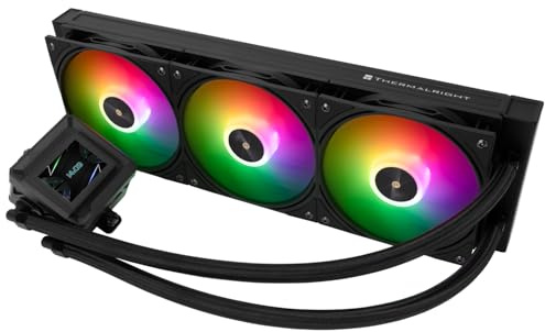 TR-Thermalright FW360 SE ARGB Black Liquid CPU Cooler,2’’ IPS LCD Screen with 320x240 Resolution-Magnetic,DIY Screen Theme,for AM4/AM5,LGA1851/1700/115x