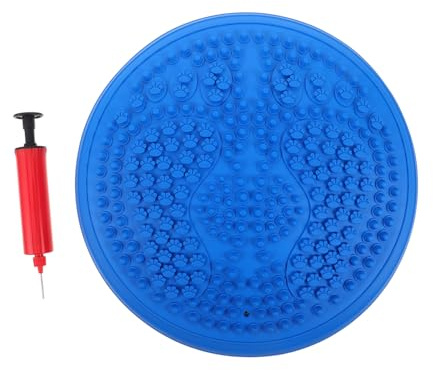 Gatuida Aufblasbares Balancekissen mit Noppen Rutschfestes Dickes Yogakissen für Gleichgewichtstraining Fußmassage und Körperliche Fitness Leicht Tragbar für Home-workouts und