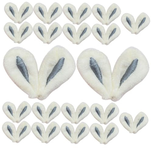 Toyvian 30 Stück Kaninchen Ohren Hasenohr Dekoration Selbstgemacht Haarnadel Haarschmuck Accessoires für Mädchen Grau