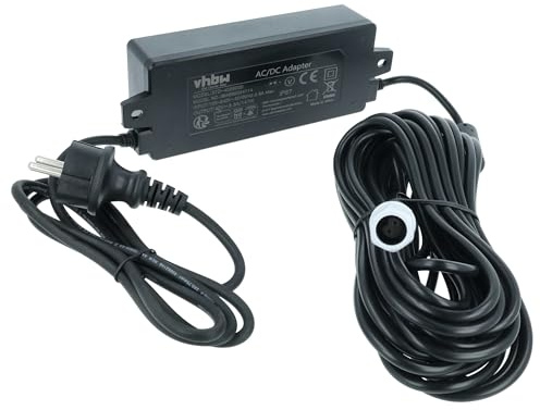 vhbw Netzteil/Ladegerät kompatibel mit Bosch Indego 1000 Connect | 1300, 1200 Connect, 10C, 1100 Connect Mähroboter - 25 cm