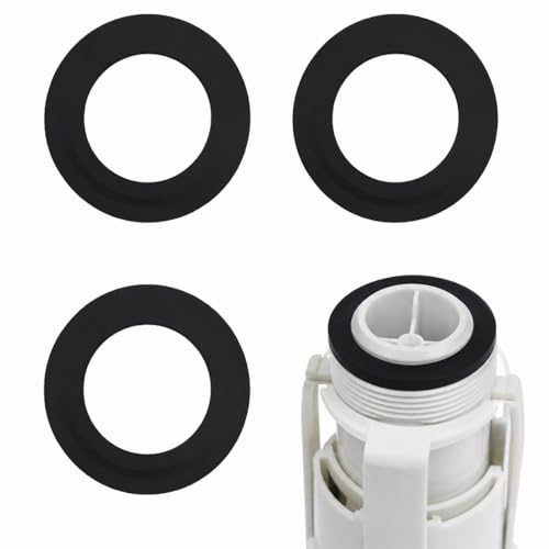 3pcs Replacement Toilet Flush Valve Rubber Seal Washer,Toilet Seal,Flush Valve Gasket for Siamp T-oilet Flush Valves 49 and 50,Leaking Toilet Repair,toilet Cistern FLush Parts