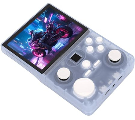 Pissente Console Portatile per Emulatore di Videogiochi Console da Gioco retrò WiFi con Doppio Joystick con Schermo da 3,5 Pollici per Lunghe Sessioni (64G)