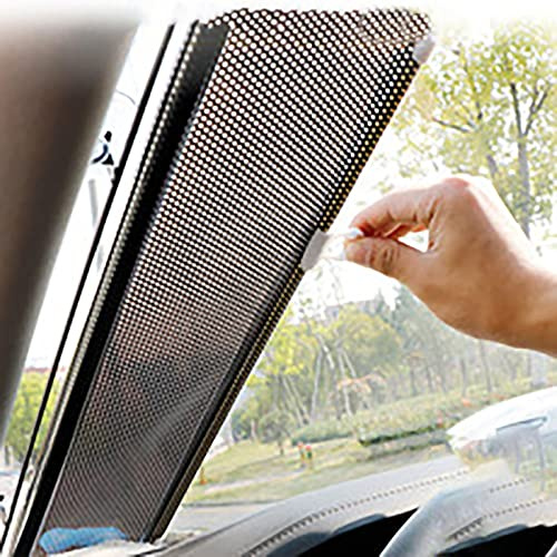 Auto Sonnenblende Frontscheibe Einziehbar Auto-Sonnenschutz Rollo Mit Saugnapf Für Seiten- Heckscheibe, Ohne Bohren, Kinder Rollo Mit UV Schutz&Effiziente Wärmeisolierung, Tragbare (D)