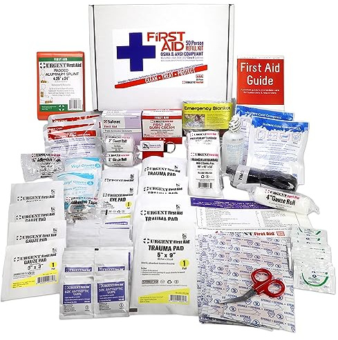 OSHA & ANSI 2021 Class B Refill Kit, 50 Person, 208 Pieces-First Aid Refill