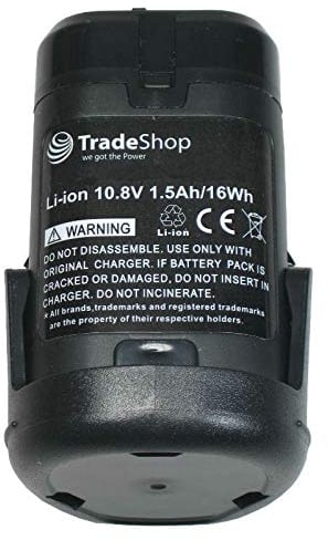 Trade-Shop Premium Li-Ion Qualitäts Akku 10,8V / 1500mAh ersetzt Dremel 875, B812-01, B812-02 für Dremel 8200 Multimax, 8220, 8300 Multimax