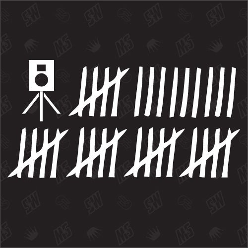 Blitzer Strichliste - Sticker
