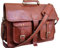 maletín de cuero bolsa de mensajero portátil bandolera para hombres y mujeres (15 Longitud X 11 Altura X 4Anchura (pulgada))