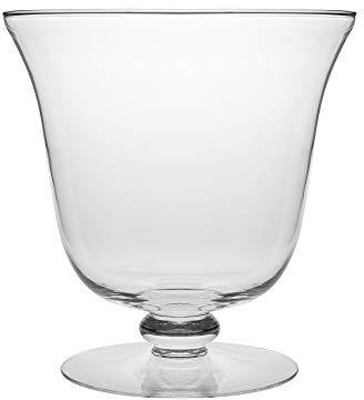 Barski - European Quality - Handmade Thick Glass - Footed - Centerpiece Bowl - Fruit Bowl - Punch Bowl - 210 oz. - 10.25 Diameter - Made in Europe