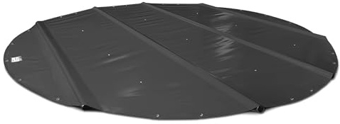ANKO PLANEN Poolabdeckung, Stangenabdeckung rund - für hohe Sicherheit aus LKW-Plane/PVC-Plane 680g/m² - ohne Stangen (Durchmesser der Plane: 500cm, Schwarz)