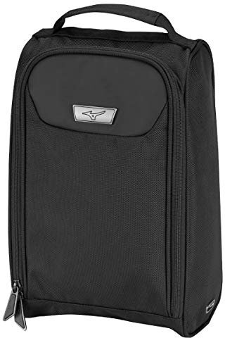 Mizuno Mesh-Einzelriemen mit Reißverschluss Schuhtasche - Schwarz