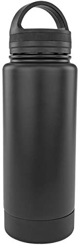 Bouteille en acier inoxydable - Pour ranger et cacher les petits objets de valeur, l'argent et les clés - Noir - 350 ml