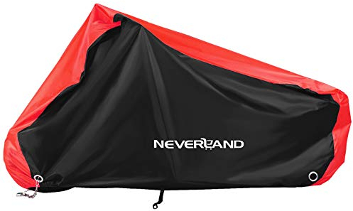 Motorradabdeckung NEVERLAND 210D Oxford Stoff Motorradplane Motorrad Abdeckplane Outdoor Motorradgarage Abdeckplane Roller Cover Winterfest Wasserdicht 295 * 110 * 140cm