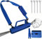Golftasche Mini Leicht 2022 Golfschläger Tragebag, Golfbag Schultergurt mit 4 Stück 70mm Weiß Bambus Tees Driving Range Zubehör Set, Klein Golf Club Carry Bag Blau für Herren Damen Kinder Reise