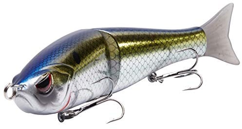 Bassdash SwimShad Glide Baits - Esca Artificiale Scivolante Articolata per Pesca a Persico, Luccio, Salmone, Trota e Muskellunge