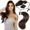 Moresoo Extensions Echthaar Bondings 1g Haarverlängerung Echthaar Bondings Braun Keratin Bonding Extensions Echthaar Remy U Tip Extensions Echthaar 50 cm 50g #4 20 Zoll