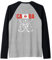 Canada Ice Hockey Fans Jersey Kanadische Flagge Hockeyschläger Raglan