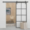 Tidyard Puerta Corredera de Aluminio y Vidrio Puerta Corrediza Moderna para Sala de Estar Salón Habitación ESG 90x205 cm Negro
