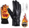 USB Heated Gloves, Touch Screen Electric Heated Gloves Waterproof Unisex Thermal Gloves Black