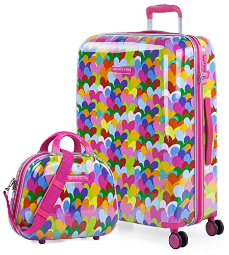AGATHA RUIZ DE LA PRADA - Valigia Media da Viaggio. Trolley Medio Rigide in Misura 67cm - Valigia 20 kg con 4 Ruote. Materiale PC Valigia Media Rigida Resistente e Leggero 131160B, Fucsia