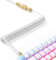 XINMENG X MAMBASNAKE C02 Cable de Teclado en Espiral, Línea HyperSpeed Tipo C con Tasa de Retorno de 8KHz Para Teclados de Juegos, Cable USB-C de TPU con Aviación Metálica, PC/Teléfono - Transparente
