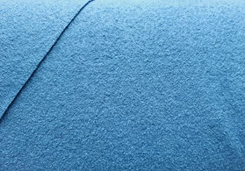 25% Rabatt +++ Wollwalk, Walkstoff (aus Merino mit Viskose) +++ hell-jeansblau +++ 160 cm breit ++ Meterware, ab 0,5 m +++ EUR 18,51/qm