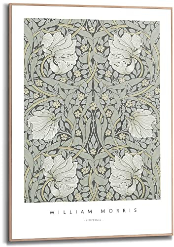 REINDERS Gerahmtes Bild, William Morris, Wohnzimmer, Bilder, Wanddeko, Room Decor, MDF, Grün, 70x50cm
