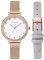 KIMOMT Montres Femmes Bracelet en Cuir Montres à Quartz de Luxe étanche Mode Montre-Bracelet créative pour Femmes Filles Dames (Or Rose-2 Ceintures)