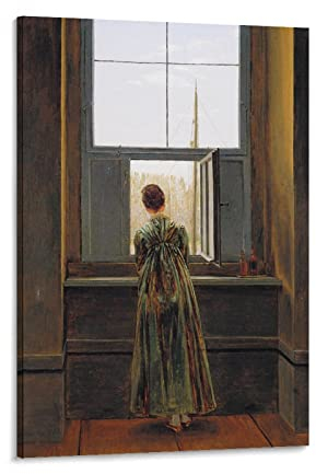 JILIP Caspar David Friedrich Poster Leinwand Wandkunst Poster Deko Modern Ho