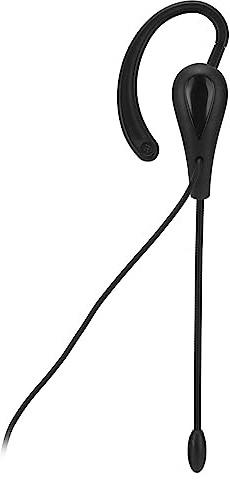 Annadue Leichtes Mono Ohrhörer Headset, Mikrofon mit Geräuschunterdrückung, Kabelgebunden für Callcenter Büro (3,5 mm)