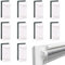 Wisebom10 Unidades Soportes Adhesivos Cortos para Estor Klemmfix，Soportes Adhesivos para Persianas Enrollables，Soportes Adhesivos Cortos para Klemmfix para la fijación a la Ventana Fija de PVC
