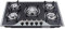 gegeweeret 5-Burner Gas Cooktop | 63% Thermal Efficiency & 3kW+ Burners | Built-in/Countertop Installation | LPG/NG Compatible | Coated Glass & Al-Alloy