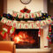 Christmas Vintage Decorations Banners - 6.5FT Double-Sided Merry Xmas Sign with 12Pcs Letter for Xmas Vintage Tree Banner Sign for Indoor Bedroom Fireplace Mantel Home Door Retro Decor