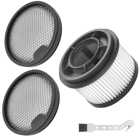 Fixbetter Hepa Vorfilter für Dreame Z10 Station /T10/T20/T30/R10/R10 Pro/R20/R20 Pro für Xiaomi G9/G10/G10Plus/G9Plus Staubsauger Waschbar Ersatzteile, 3 Hepa Filters, 1 Reinigungs Bürste