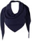 stylx Damen XXL Strick Dreieck Schal mit Reiskorn Strickmuster in Unifarben, Schal, Leichtes Tuch (dunkelblau)