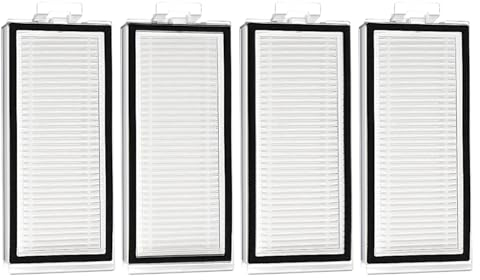 Benfosh 4 piezas filtro de repuesto HEPA lavable para Xiaomi Roborock Q7 Max Q7 Max+ T8 Robot Aspirador Accesorios