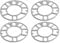 Spactz 4 StüCk Aluminium Rad Spurverbreiterungen Unterlegscheiben Platte Auto Rad Spurverbreiterungen 3Mm Bolzen für 4X100 4X114,3 5X100 5X108 5X114,3 5X120