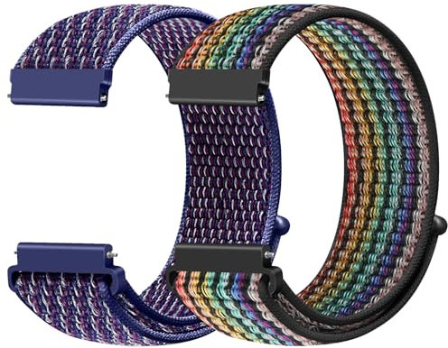 Runostrich 19mm Nylon Sport Loop Armband kompatibel mit Willful/YAMAY/Letsfit/LETSCOM/LIFEBEE/Lintelek ID205 ID205L ID205G ID205S ID205U Schnell Freigeben Armband für Damen Herren