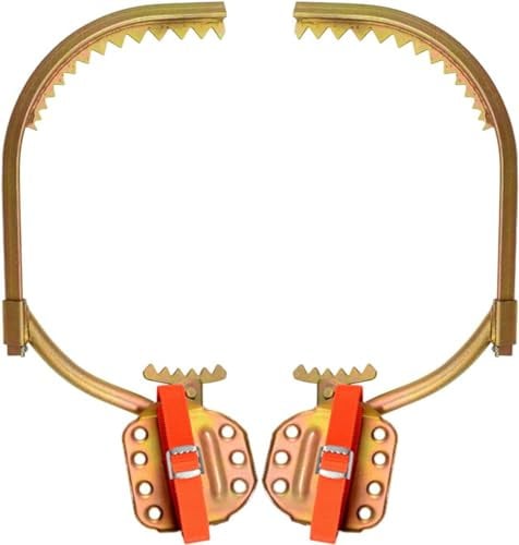 DFANCE Tree Climbing Spikes Baumklettern Werkzeug,Bäume Klettern Steigeisen Baumklettern AusrüStung FußSchnalle Eines Elektrikers Einfach zu Verwenden Leicht zu PflüCkende FrüChte(Size:JKT 400)