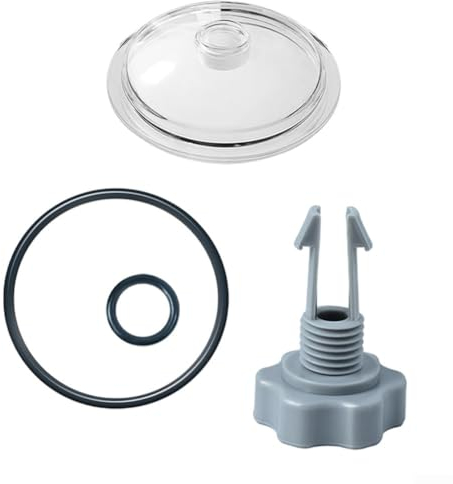 Tapa de la bomba de filtro de arena, SF80110-1 tapa de la cubierta de la trampa de la hoja con junta tórica y piezas de repuesto de válvula para bomba de filtro de arena de piscina para Intex de 12