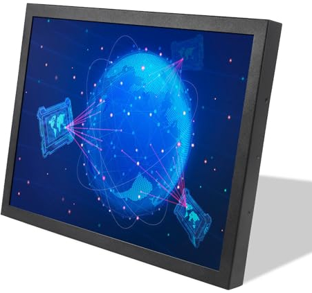 VSDISPLAY Industrie Monitor, 38,1 cm (15 Zoll) 1024 x 768 400 nit IPS LCD Bildschirm mit VGA DVI Videoeingang