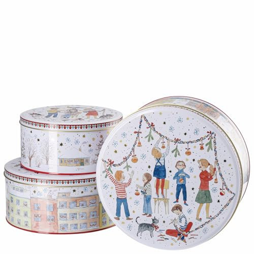 Hutschenreuther Sammelkollektion 2024 Weihnachtsleuchten Plätzchendosen Set3