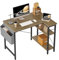 BEXEVUE L-förmiger Schreibtisch – 100x70 cm Gaming Tisch mit Ablagefächer, Umkehrbarer PC Ecktisch Computertisch, Corner Gaming Tisch für Studium Arbeit Zuhause Schlafzimmer, Grey